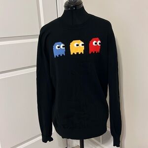 LOFT 604 Pac-Man Sweater Crewneck Cotton
